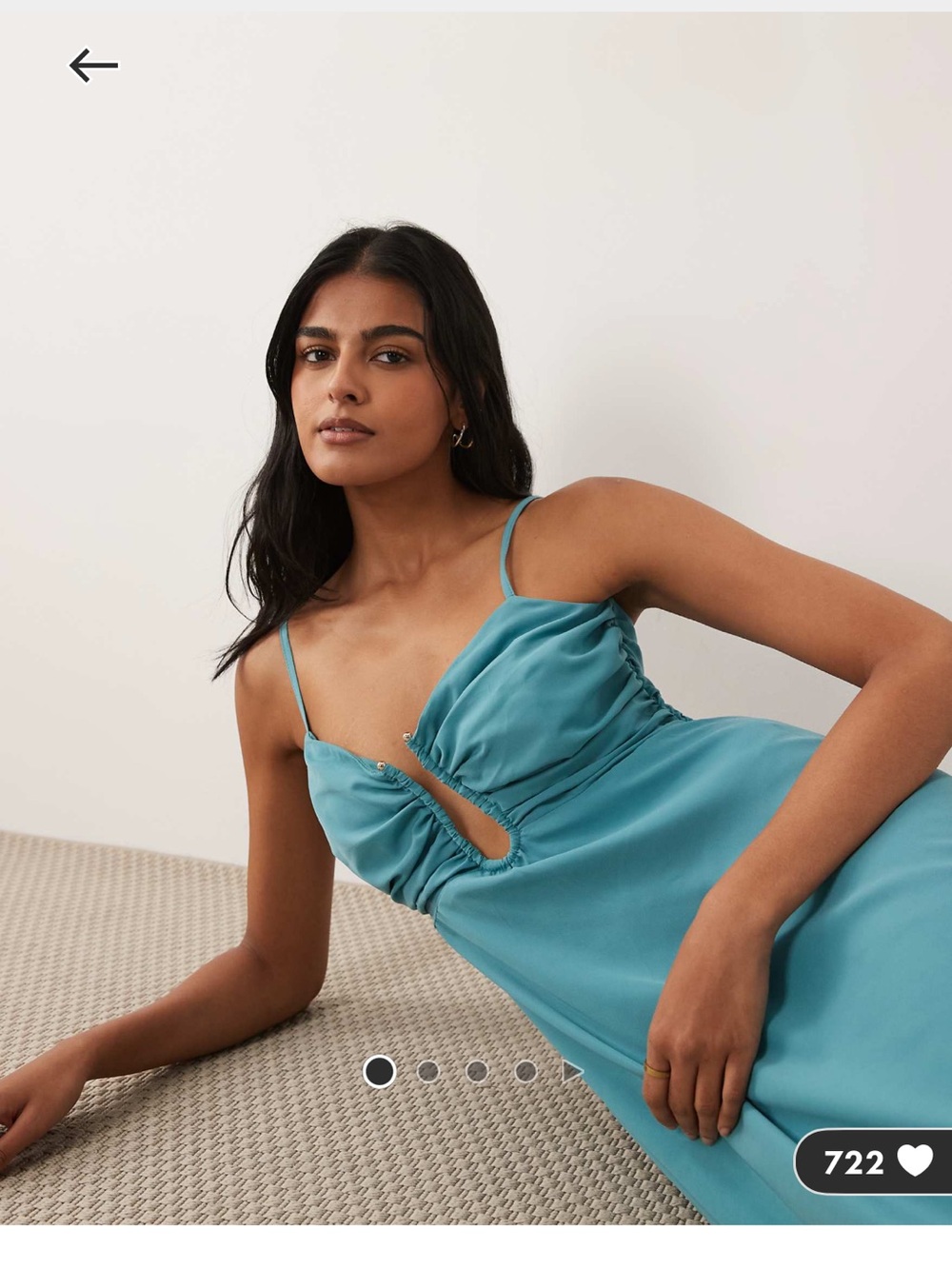 Abercrombie & Fitch Teal Maxi Dress